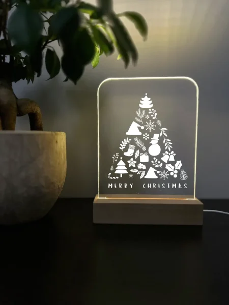 Craciun – Brad cu Merry Christmas